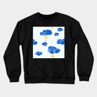 Fairytale Weather Forecast Large Scale Print Crewneck Sweatshirt
